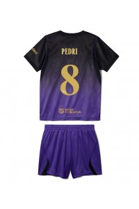 Barcelona Pedri Gonzalez #8 Jalkapallovaatteet Lasten Vieraspeliasu 2026-27 Lyhythihainen (+ Lyhyet housut)